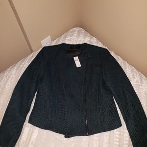 BN Banana Republic Green Tweed Blazer - size 12